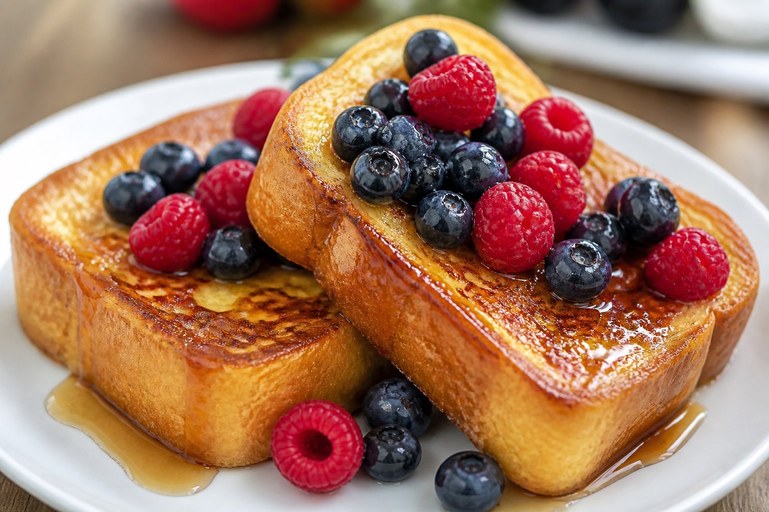 French toast with berries