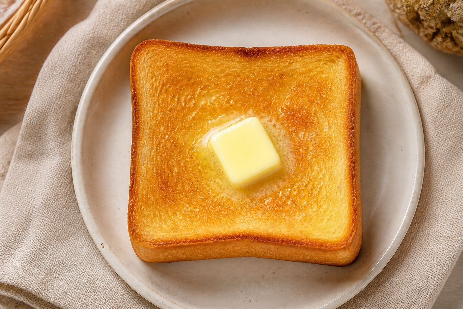 Thick-cut butter toast